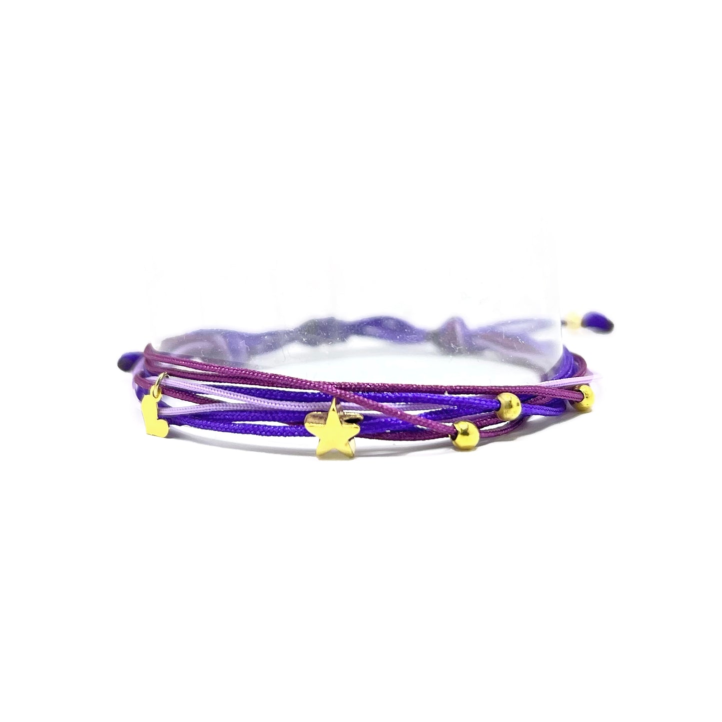 Purple colorful bracelets are the perfect accessory for summer, adding a pop of color and a touch of glam to any outfit. Whether you're headed to the beach or out for a night on the town, these bracelets are sure to complement your style and make a statement.