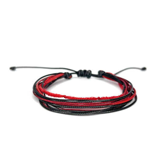 Protection Red String - Black Strings (M)