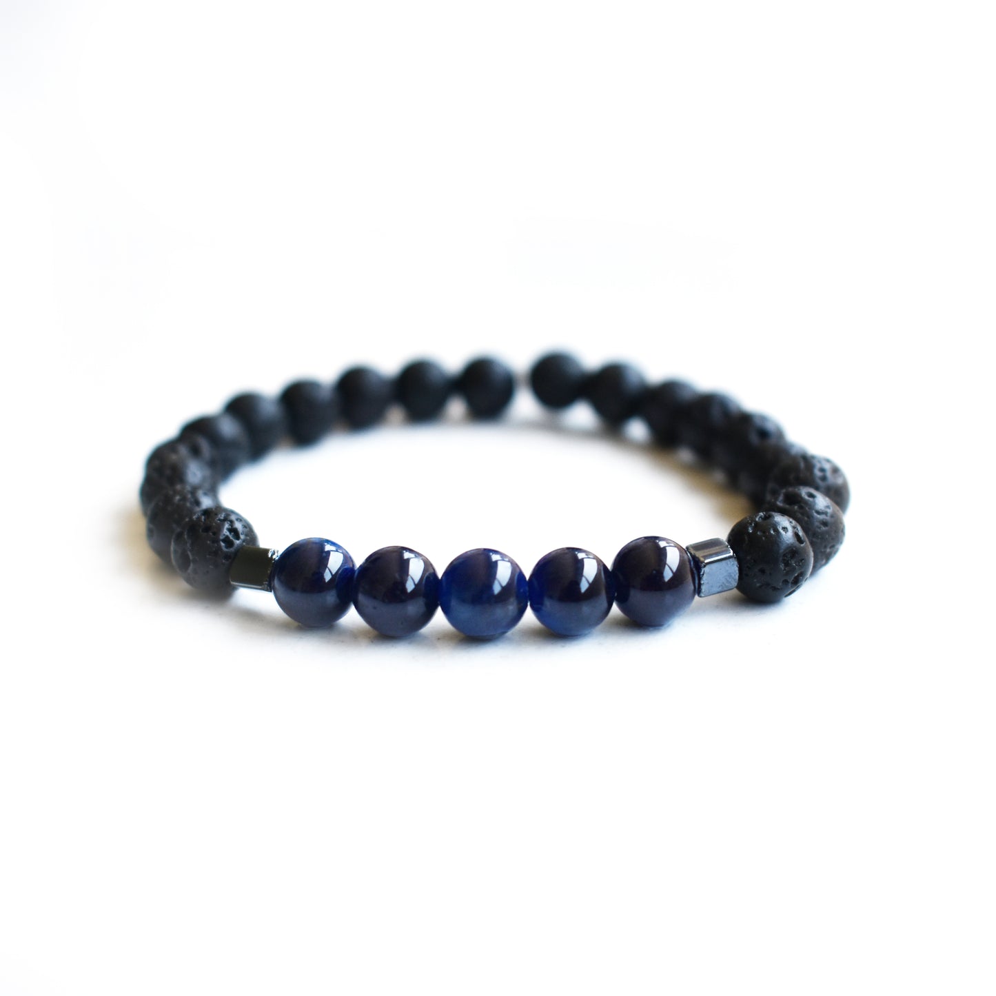 Bracelet for Men - Sodalite & Lava