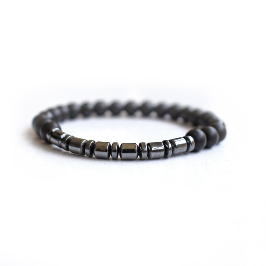Bracelet for Men - Black Hematite