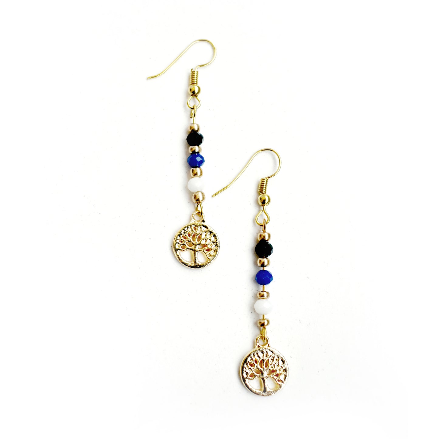 gold tree of life affordable faux bijoux earrings