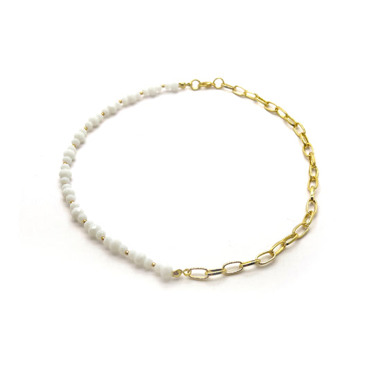 Necklace - 1/2 White