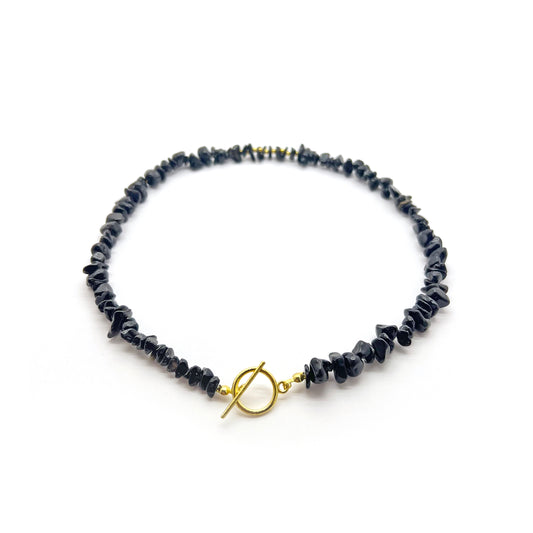 Necklace - Rocky Black