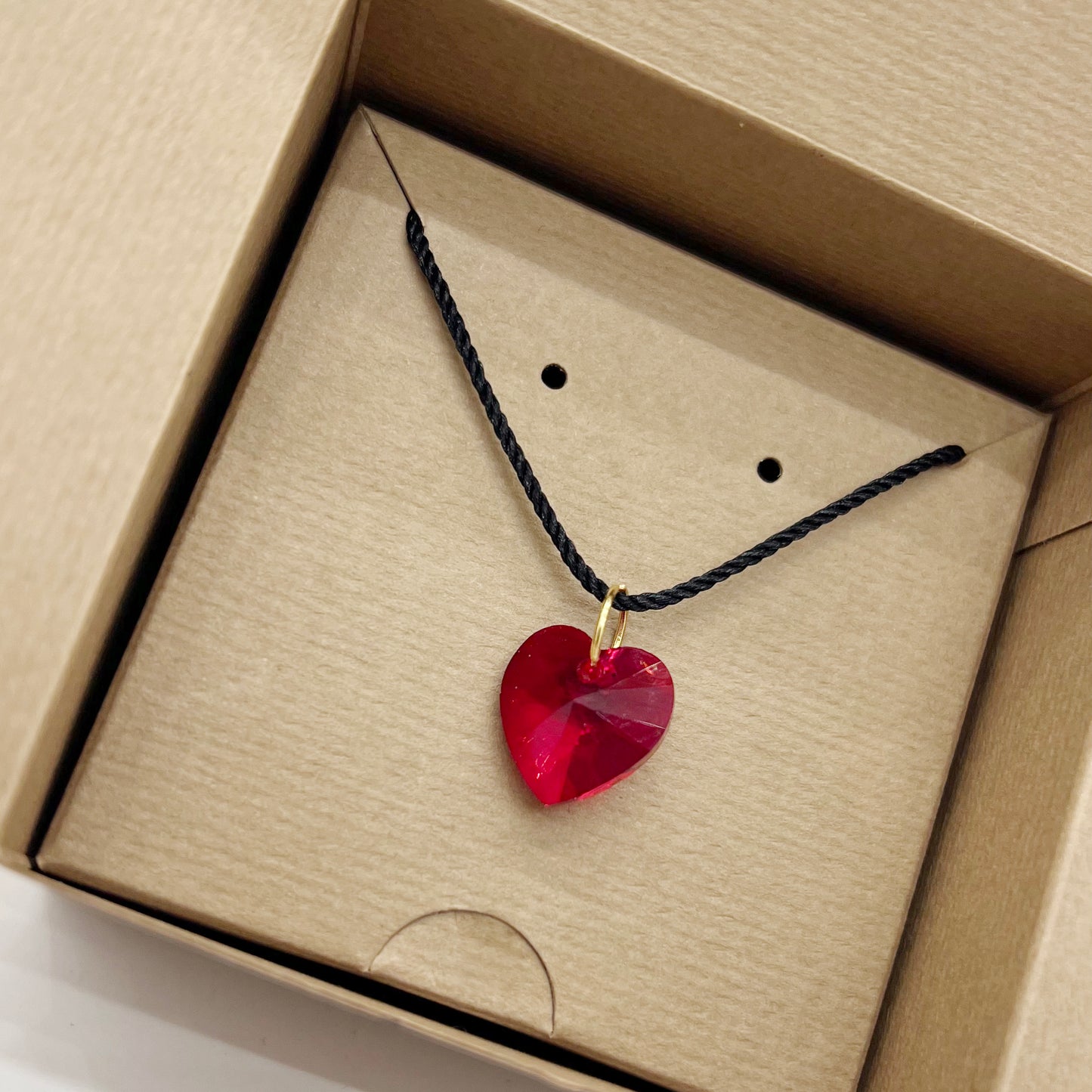 Collection 11:11 - Necklace- Red Heart Crystal